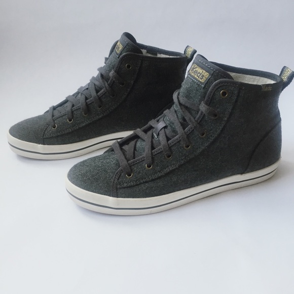 fur lined high top sneakers